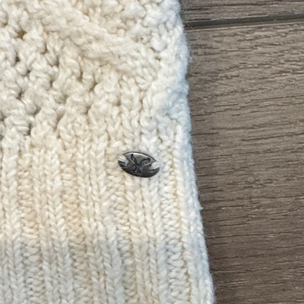 American Eagle Outfitters Cream Open-Knit Diamond Crewneck Sweater - Picture 5 of 9
